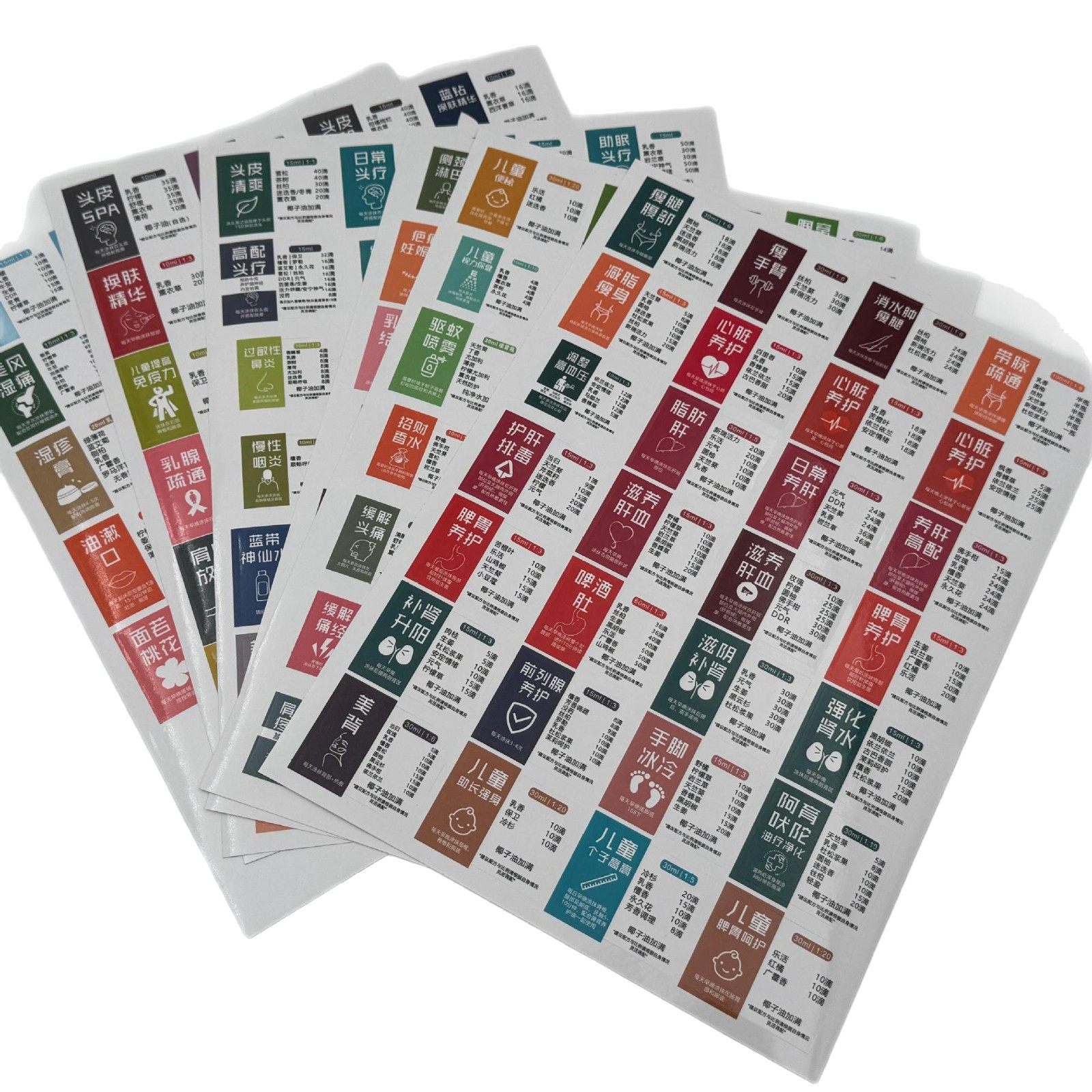 多特瑞精油配方贴纸 精油配方表 160配方贴纸精油贴 不干胶 diy,淘宝优惠券,粉丝福利购,淘宝优惠卷