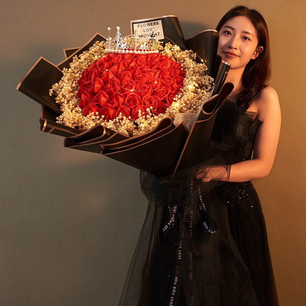 。超大满天星干花永生花情人节送朋友闺蜜女友妈妈生日礼物花束表