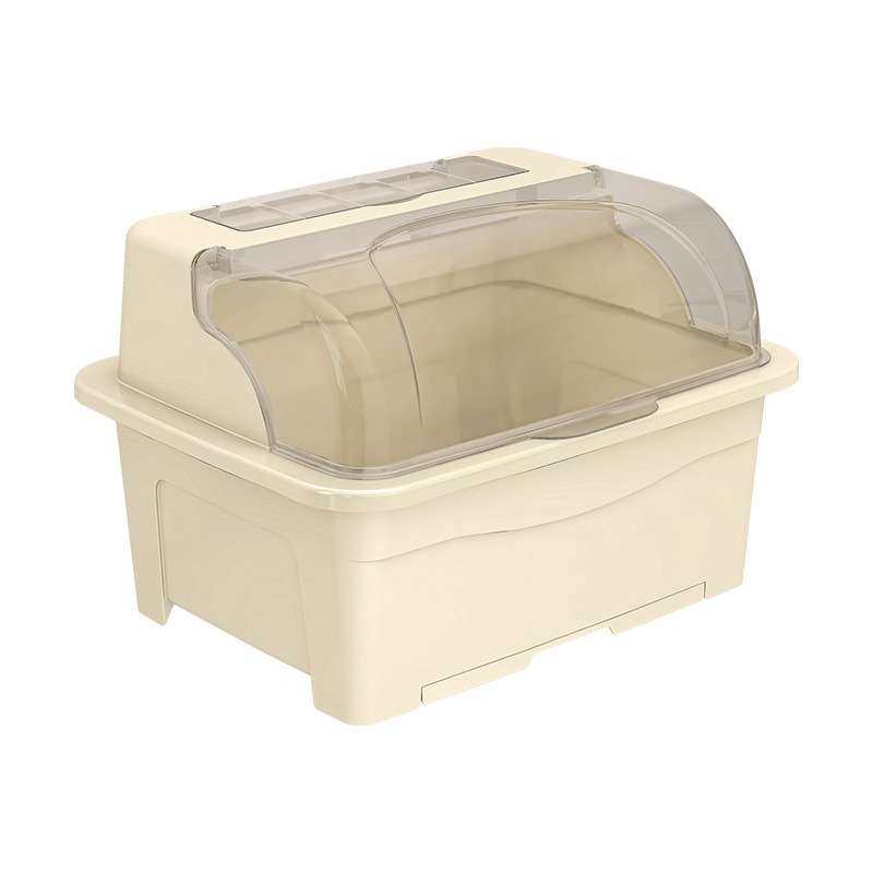 2024年沥水碗架双层抽屉式接水盘90°翻盖食品级PP碗柜沥水架,淘宝优惠券,粉丝福利购,淘宝优惠卷