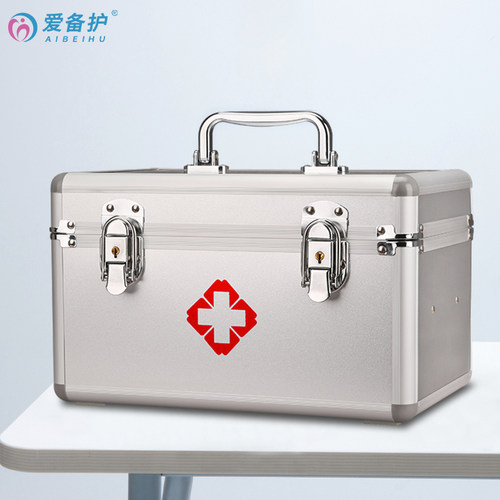 爱备护 铝合金急救箱多层药品收纳箱企业家用药箱医疗箱 - 图2