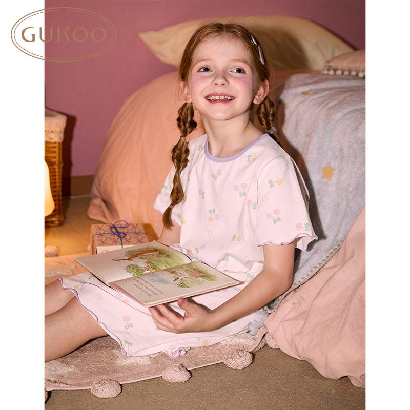 睡衣儿童夏季棉氨兔子卡通短袖女童空调服睡裙,淘宝优惠券,粉丝福利购,淘宝优惠卷