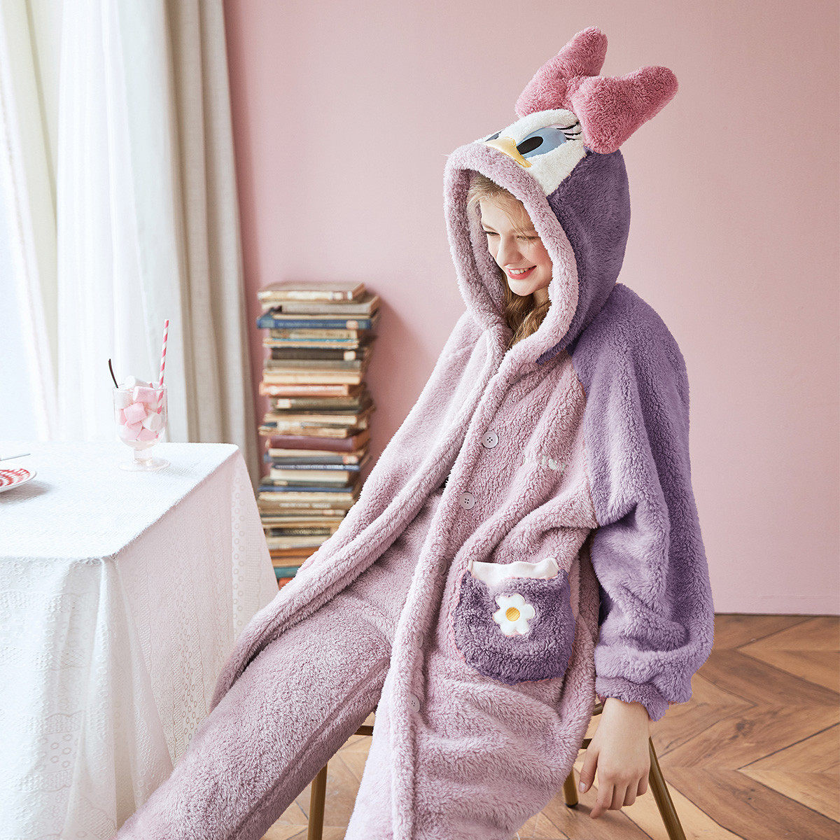 gukoo /果壳迪士尼情侣秋冬男睡衣 gukoo果壳outlet店睡衣/家居服套装