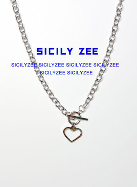 SIZEE镂空爱心INS潮秋冬项链
