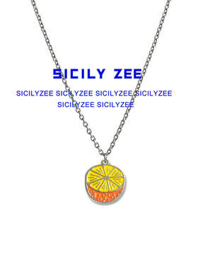 SIZEE圆牌嘻哈土酷森系INS项链