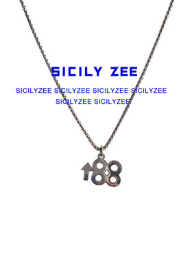 SIZEE钛钢嘻哈项链马思唯吊坠