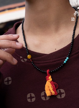 边顶“睿智、知识”项链手工原创