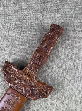 肥城雕刻桃木剑挂件配饰饰品家居摆件工艺品