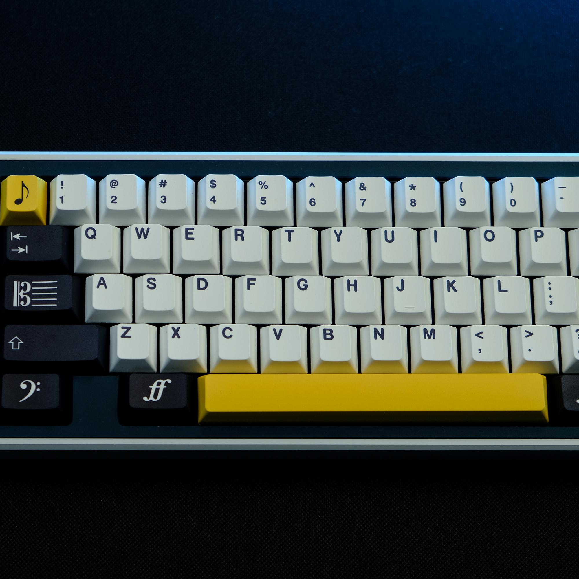 Maestro 钢琴大师 PBT材质 原厂高度 热升华键帽 - 图0