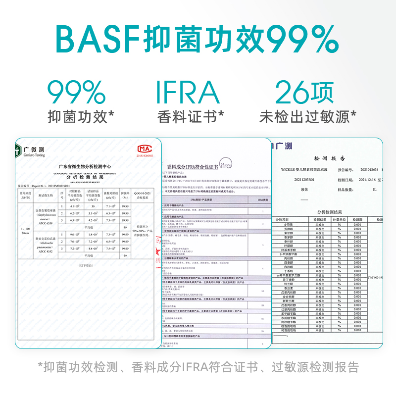 wickle婴儿洗衣液自然清香新生儿童宝宝专用婴幼儿专用酵素抑菌 - 图1