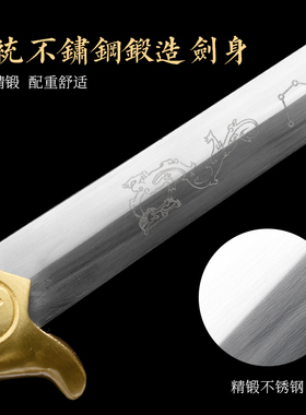 龙泉尊武镇宅宝剑正品武术太极剑