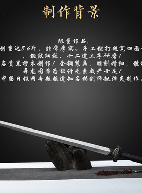 龙泉尊武刀剑赵沛炎手工尚方宝剑