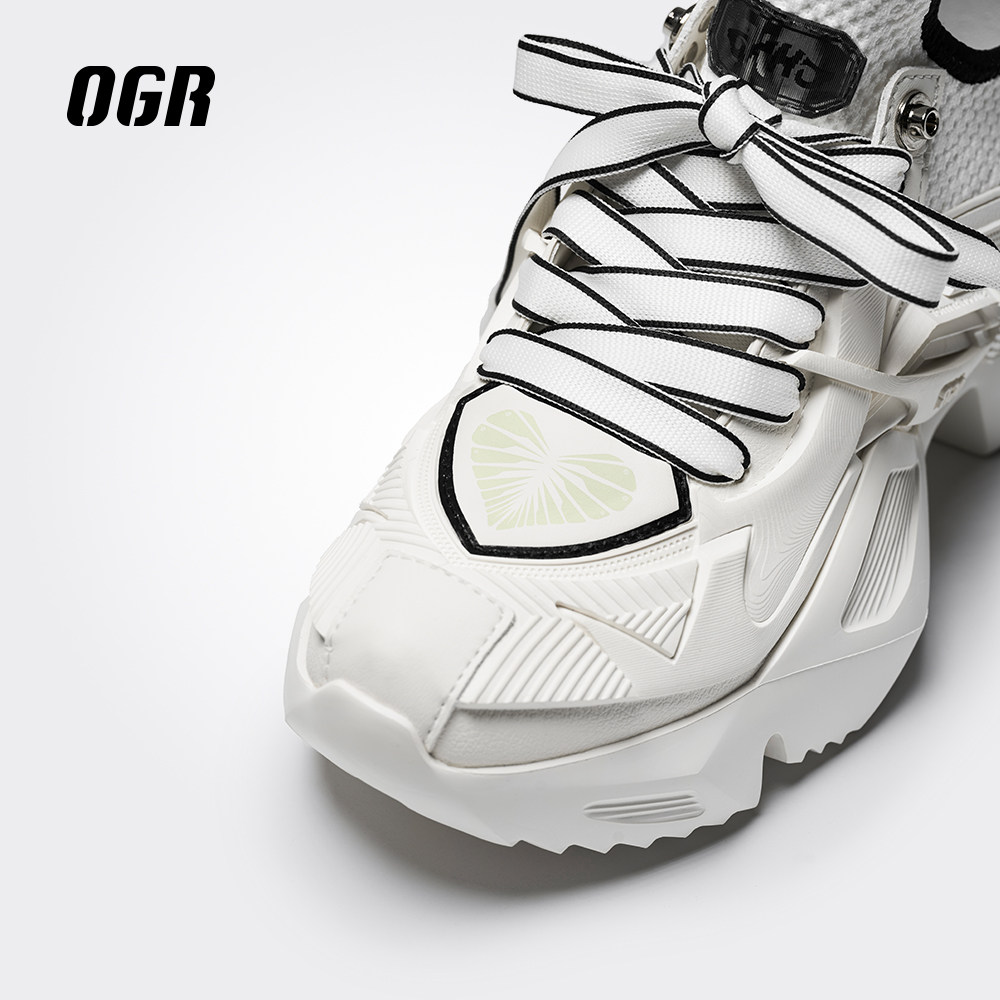 【Amber同款】OGR3D机甲鞋休闲老爹鞋男厚底增高鞋女2025新款