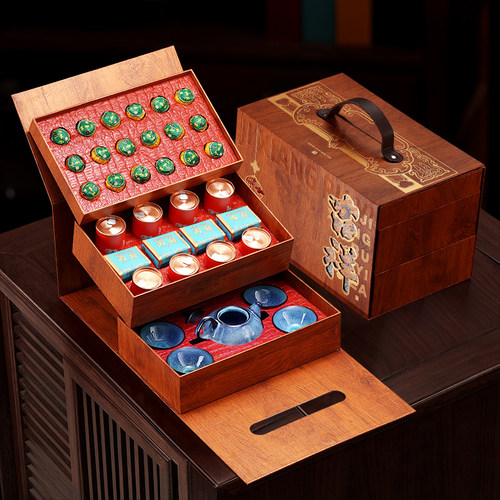 新茶金骏眉红茶肉桂小青柑过年送礼长辈实用礼品礼盒装茶叶礼物 - 图0