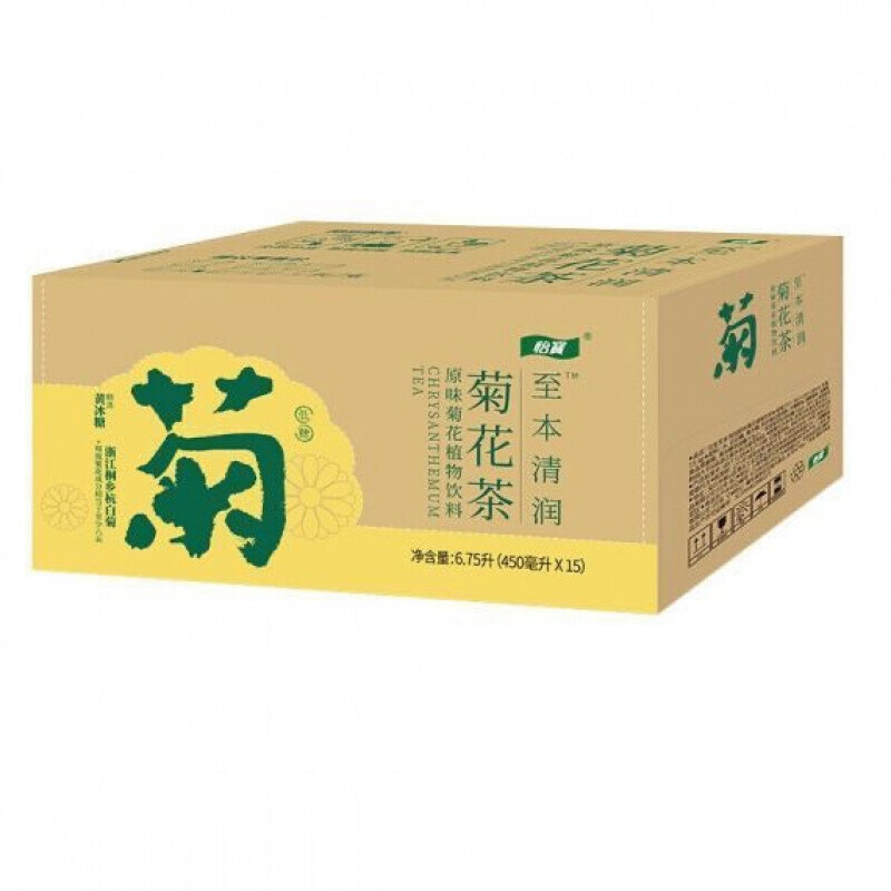 怡宝原味菊花植物饮料450ml*15瓶整箱装怡宝至本清润菊花茶饮品-图3