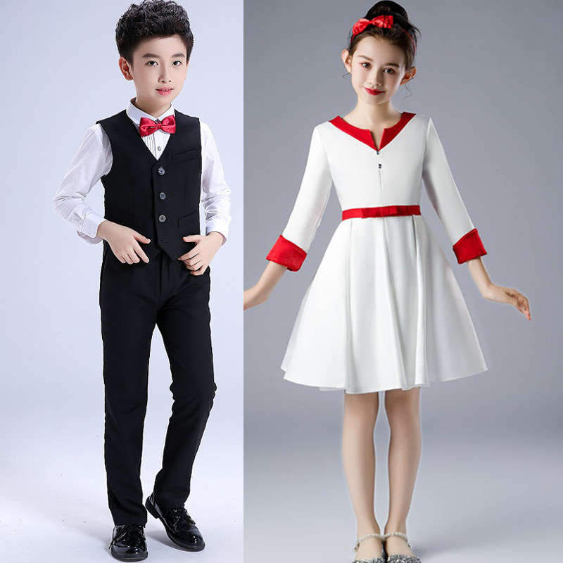 中小学生诗歌朗诵大合唱服男女童长袖礼服我和我的祖国舞蹈演出服,淘宝优惠券,粉丝福利购,淘宝优惠卷