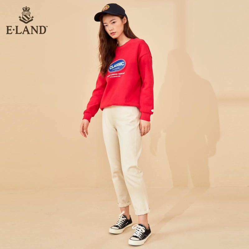 eland2020秋季新款韩版宽松卫衣 衣恋集团outlets店卫衣/绒衫