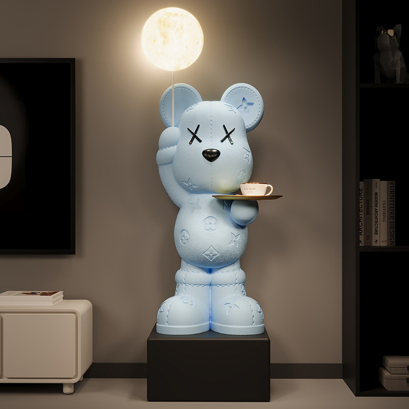 轻奢客厅暴力熊摆件大型落地存钱罐蓝牙音响月球灯搬家乔迁礼物,淘宝优惠券,粉丝福利购,淘宝优惠卷