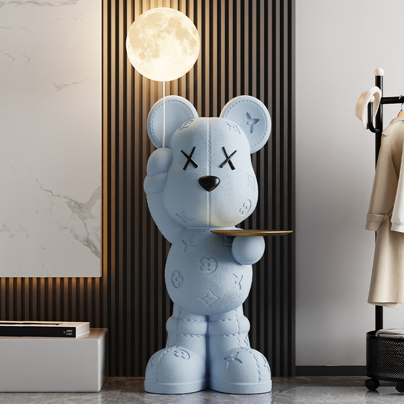 轻奢客厅暴力熊摆件大型落地存钱罐蓝牙音响月球灯搬家乔迁礼物,淘宝优惠券,粉丝福利购,淘宝优惠卷