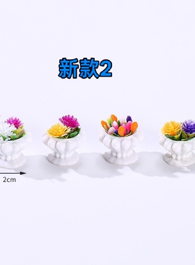 跨境微景观模型造景神器仿真欧式小花盆园艺材料迷你桌面小摆件