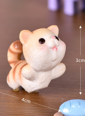 diy可爱风微景观多肉园艺小动物