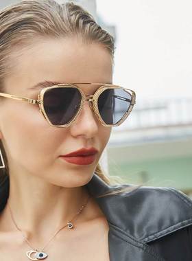 Steampunk Round frame sunglasses men women 蒸汽朋克男女墨镜