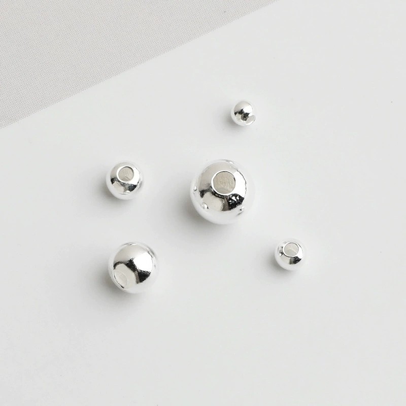 999足银珠子散珠光珠配件DIY编绳小银珠圆珠串珠手链纯银饰品配件,淘宝优惠券,粉丝福利购,淘宝优惠卷