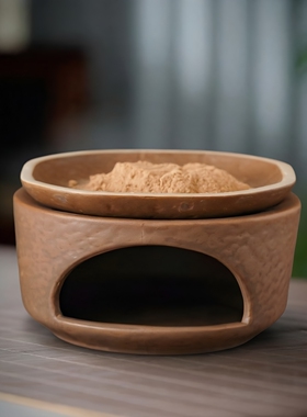 粗陶蜡烛加热茶炉温茶熏香