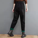 Джинсы, осенние ретро штаны, оверсайз, большой размер, эластичная талия