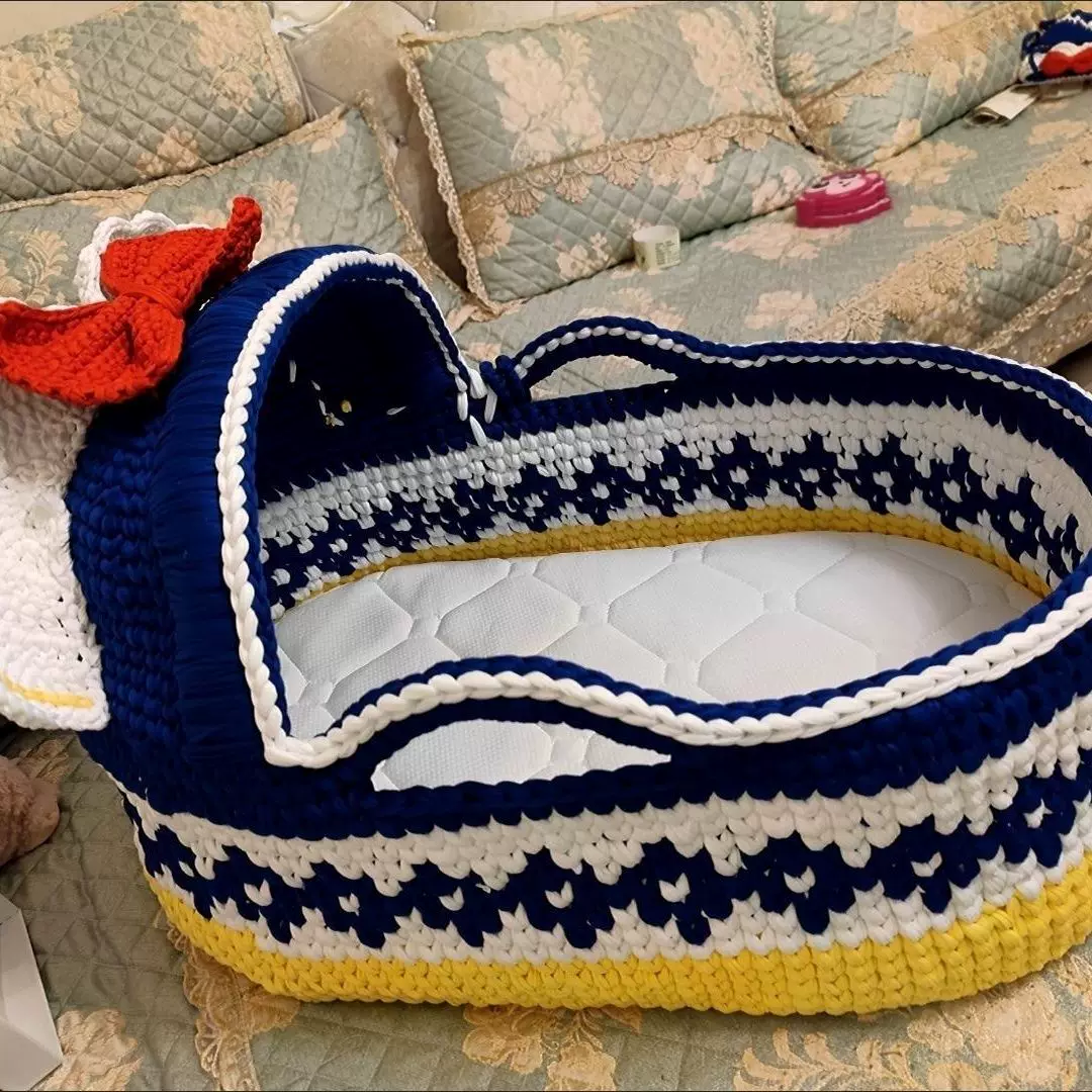 Кроватка для новорожденного, тканевая детская набор для материалов, DIY, вязание своими руками