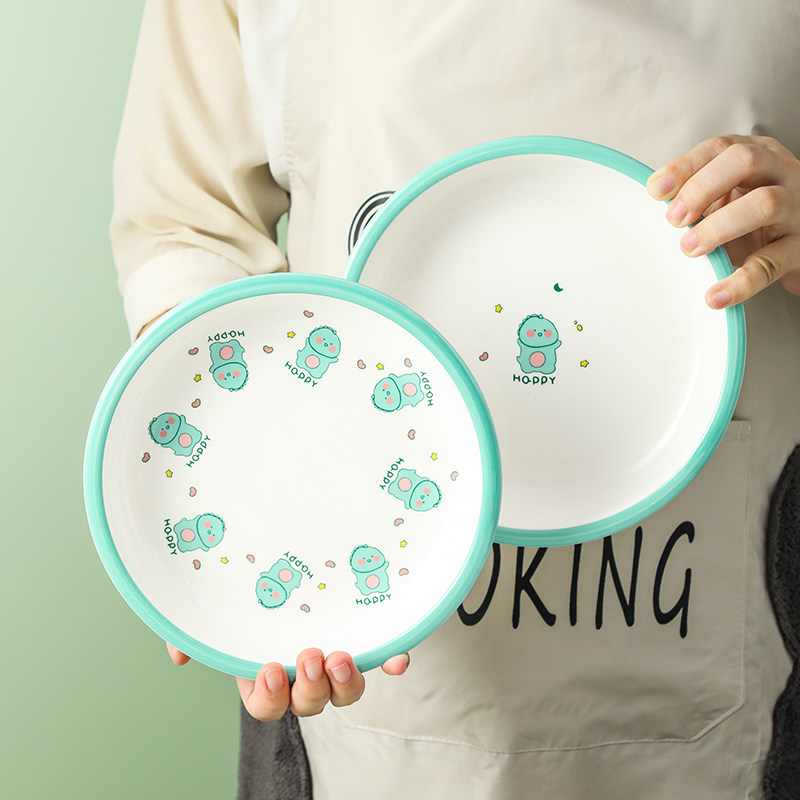 卡通碗碟家用恐龙可爱儿童吃饭碗2023新款宝宝饭碗陶瓷餐具盘子,淘宝优惠券,粉丝福利购,淘宝优惠卷