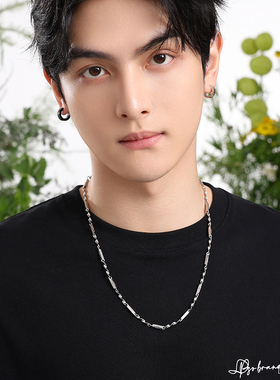 莫比乌斯钛钢男士项链潮流不掉色