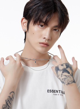 VOYAGE芒星吊坠双层叠戴项链潮流