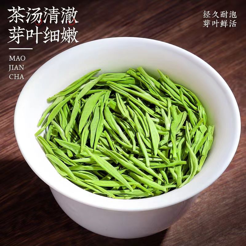 毛尖茶叶绿茶一级信阳毛尖2023新茶一芽一叶明前嫩芽浓香型250g