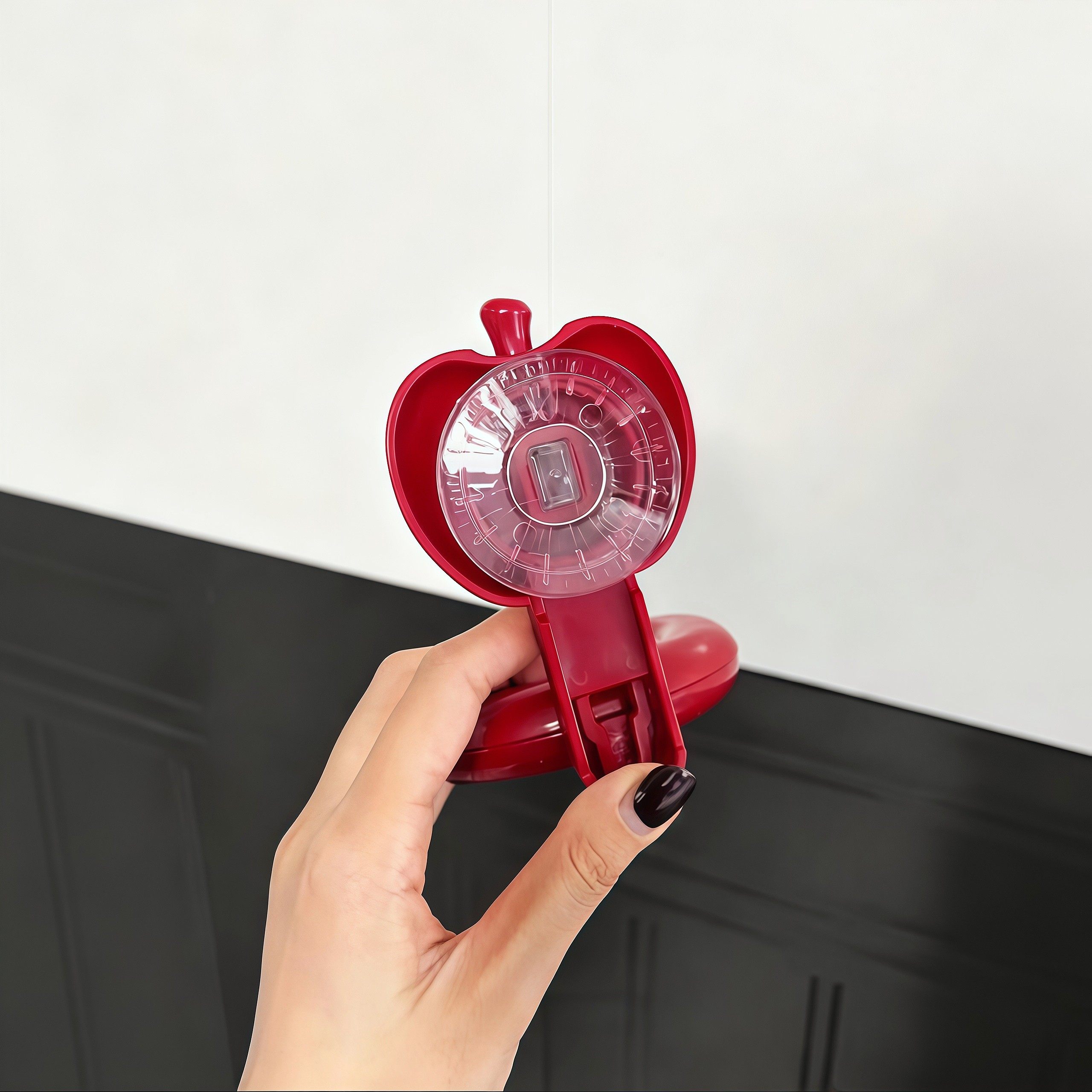 吹风机收纳置物架免打孔苹果苹果造型吸盘式风筒支架挂架收纳架,淘宝优惠券,粉丝福利购,淘宝优惠卷