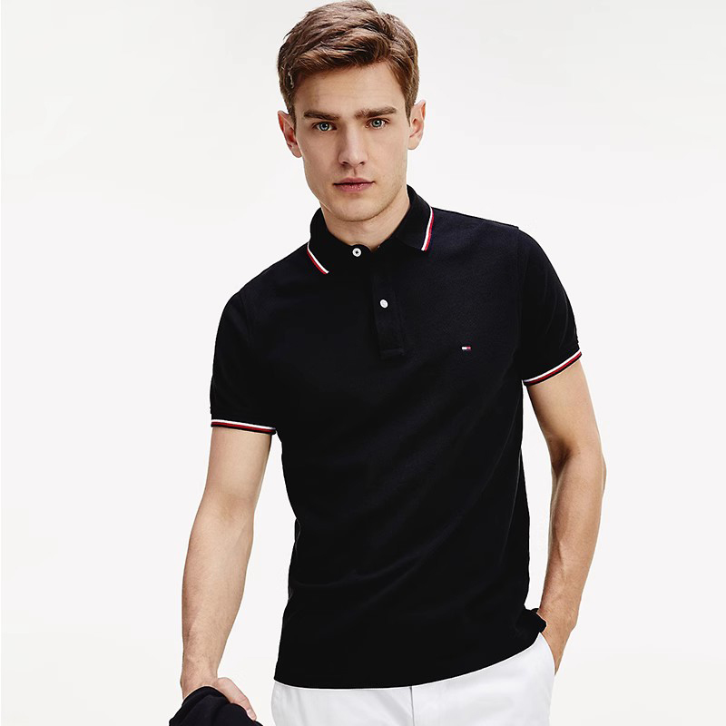 TOMMY HILFIGER美国TOMMY 汤米polo衫男棉短袖休闲翻领t恤T - 图3