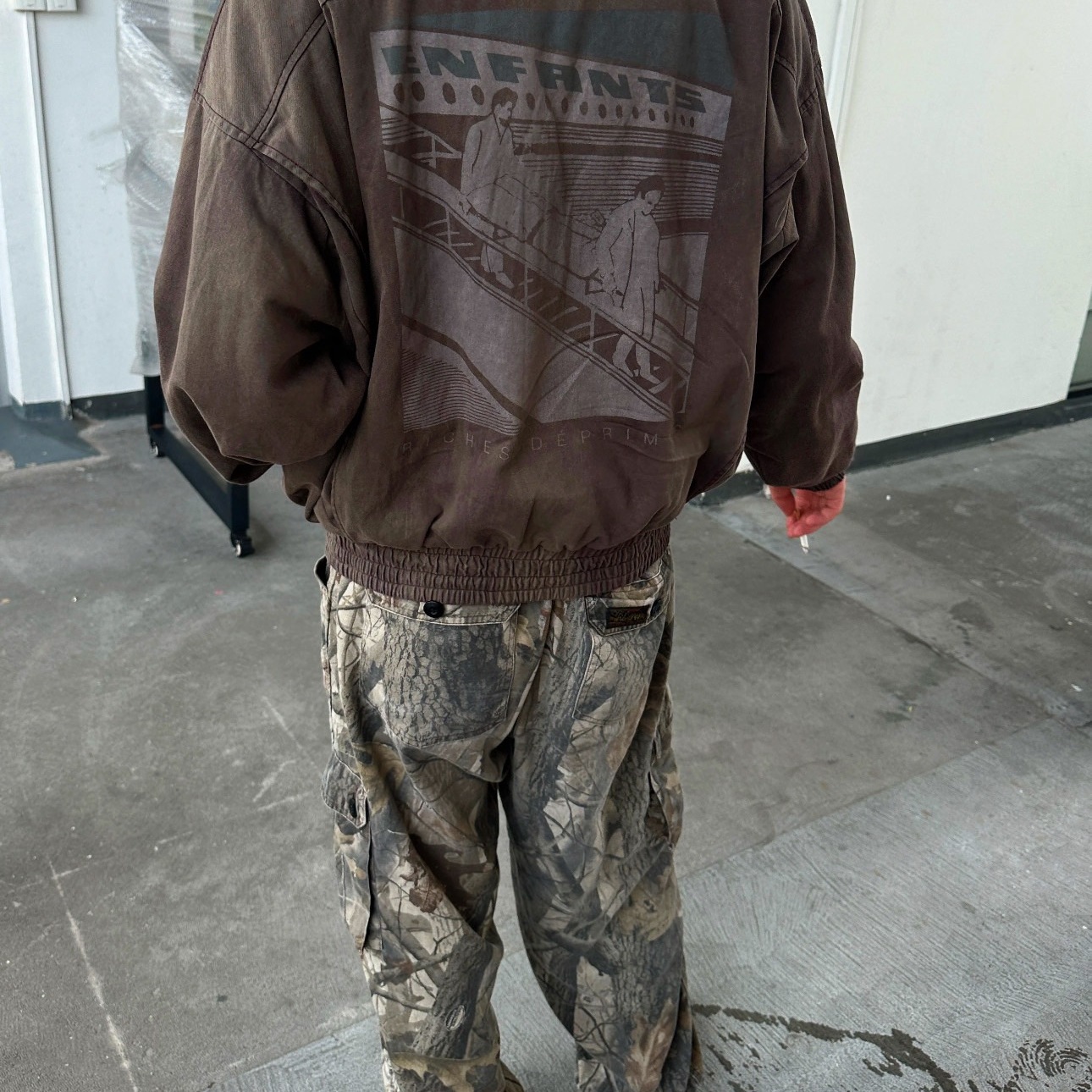 现货ERD忧郁的富二代做旧复古翻领拉链外套Boxy短款飞行夹克男女 - 图2