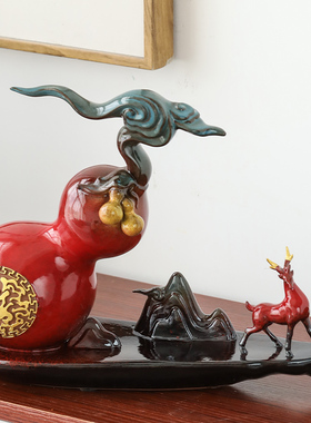 创意装饰礼品办公室摆件瓷山造物