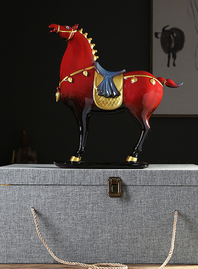 瓷山造物陶瓷装饰摆件陶瓷马