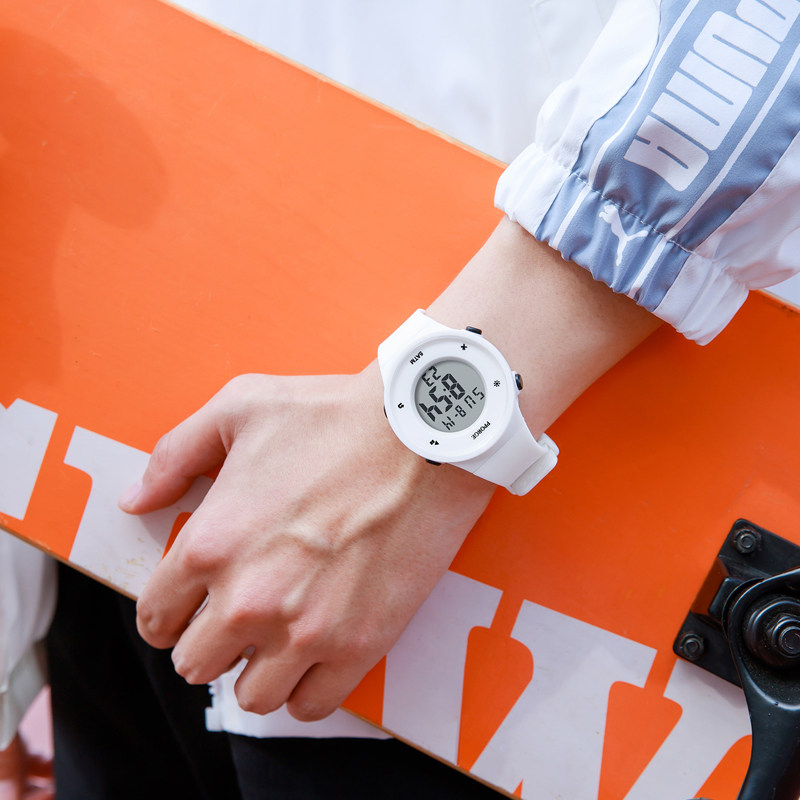 儿童电子男青少年防水女孩潮流手表 鲍格国产腕表