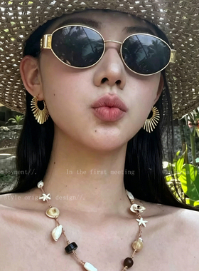 度假风海星贝壳项链女高级感