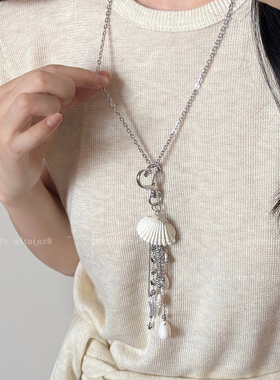 贝壳星星流苏项链女款夏天海边