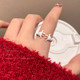 Cartoon Funny Funny Little Hand anillo para mujeres 2025 Nuevo diseño de nicho índice único anillo de dedo de los dedos diversión anillo de boca abierta exagerada