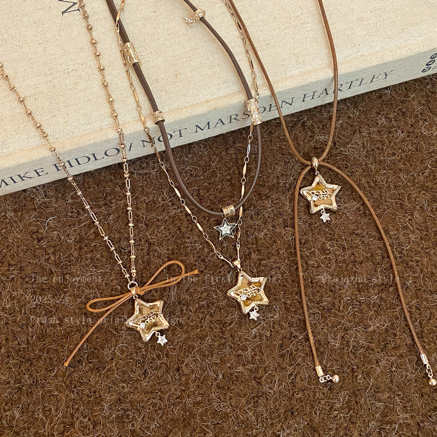 美拉德复古星星长款吊坠项链女款秋冬轻奢高级感叠戴毛衣链配饰品,淘宝优惠券,粉丝福利购,淘宝优惠卷