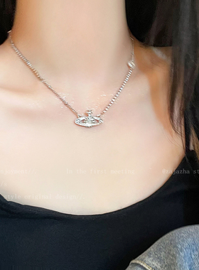 西太后珍珠锆石项链新款