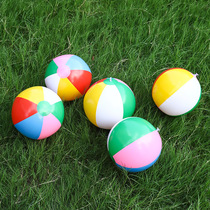 Supply diameter 22CM Color PVC inflatable beach ball six slices of ball beach Ball Bathing Toy Ball 6 Colorful Balls