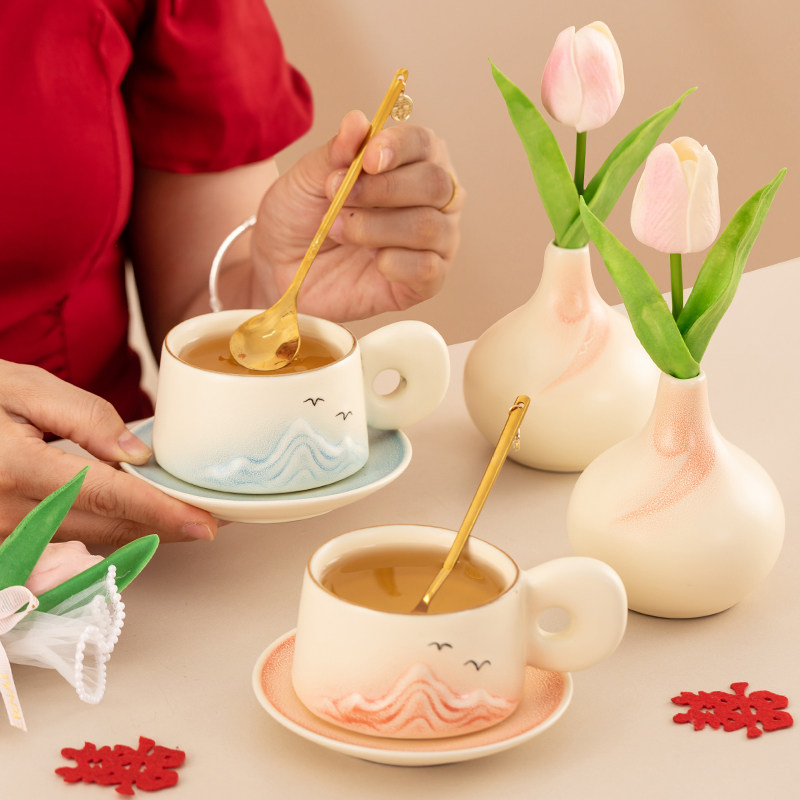 唐呈新婚礼物送新人水杯一对闺蜜订婚结婚花瓶摆件高档实用伴手礼,淘宝优惠券,粉丝福利购,淘宝优惠卷