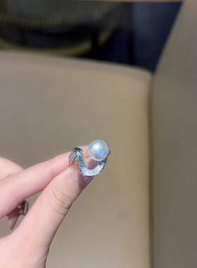 新品淡水珍珠戒指气质高级指环