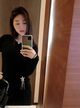 高级ins桃红色四叶草女宝石