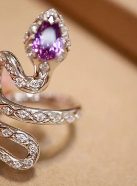 新年款小蛇戒指个性夸张指环配饰