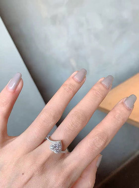 小众设计百搭海洋之心戒指女ins